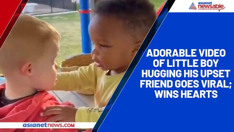 Adorable video of little boy hugging his upset friend goes viral; wins hearts-TGY