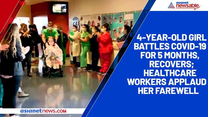 4-year-old girl battles COVID-19 for 5 months, recovers; healthcare workers applaud her farewell-tgy