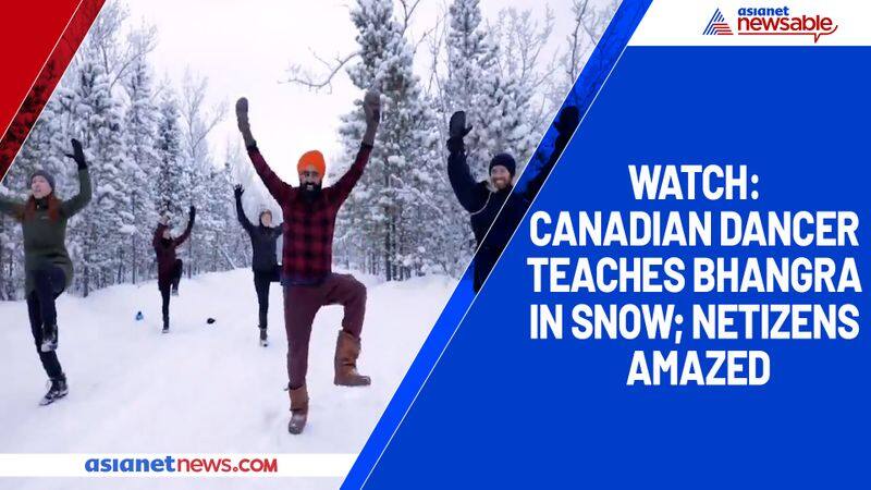 Watch Canadian dancer teaches Bhangra in snow; netizens amazed-TGY