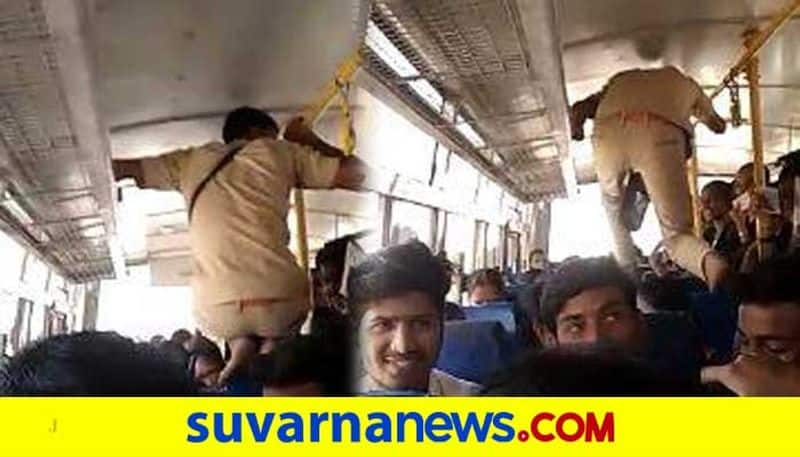 KSRTC Bus Conductor Struggle goes viral in Social Media mah