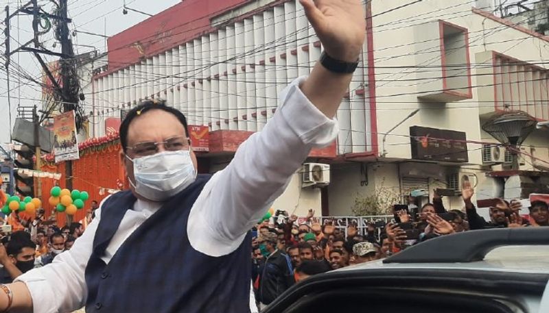 BJP President JP Nadda inaugurates Parivartan Rally in Bengal pod