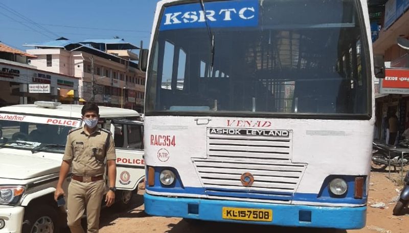 KSRTC bus stolen from Kottarakara found from parippally