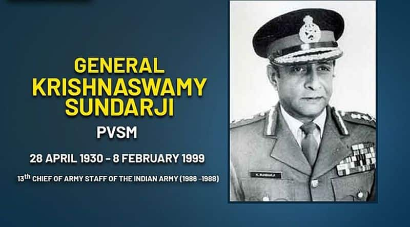 General Krishnaswamy Sundarji rewrote India's military doctrine-VPN