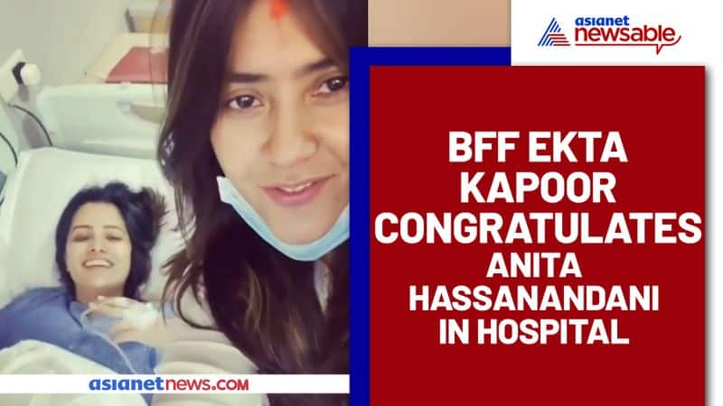 Best friend Ekta Kapoor congratulates Anita Hassanandani on welcoming baby boy (Watch video) - ank