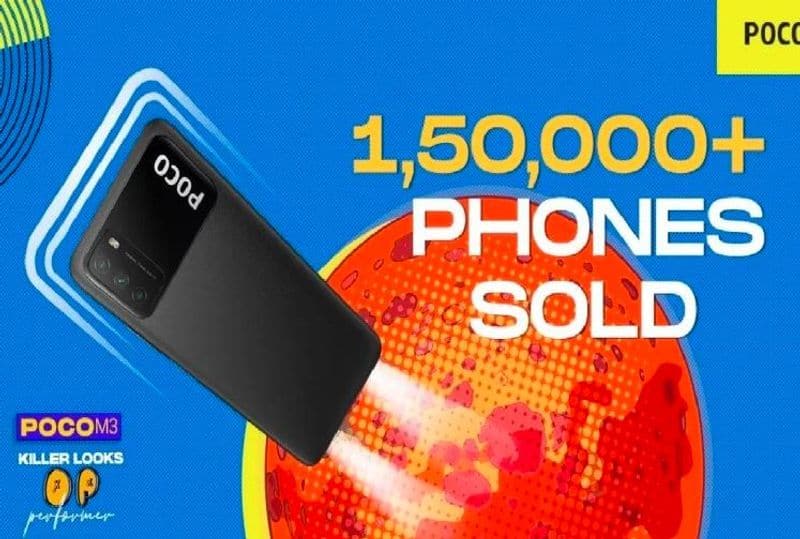 poco m3 smartphone first sale sold more than 150000 phones next sale on february 16