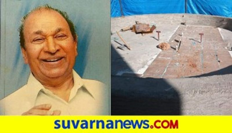 Miscreants creating nuisance in Dr Rajkumar statue place Bengaluru mah