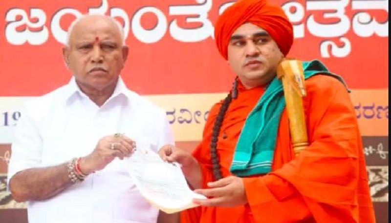 reservation Protest panchamasali Jaya Mruthyunjaya  Swamiji Warns to Yediyurappa rbj