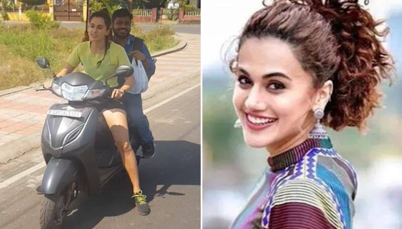 Taapsee Pannu takes on crazy ride in Goa; actress having lot of fun (Watch video)-ank