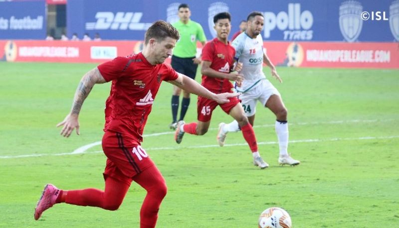 Hero ISL 2020 21 NorthEast United vs Odisha Fc Federico Gallego Hero of the Match Award