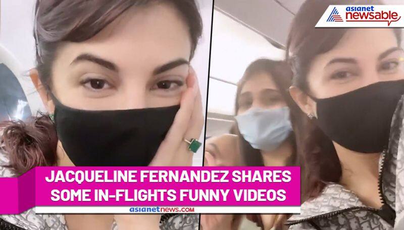 Jacqueline Fernandez shares some in-flight funny videos, check out now - rcb