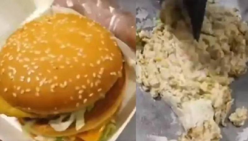 Ice Cream made with McDonalds Burger video viral