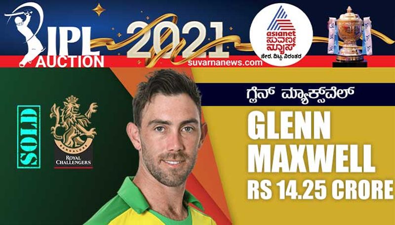 IPL Auction 2021 Glenn Maxwell sold to Rcb with record break rs 14 25 crore ckm