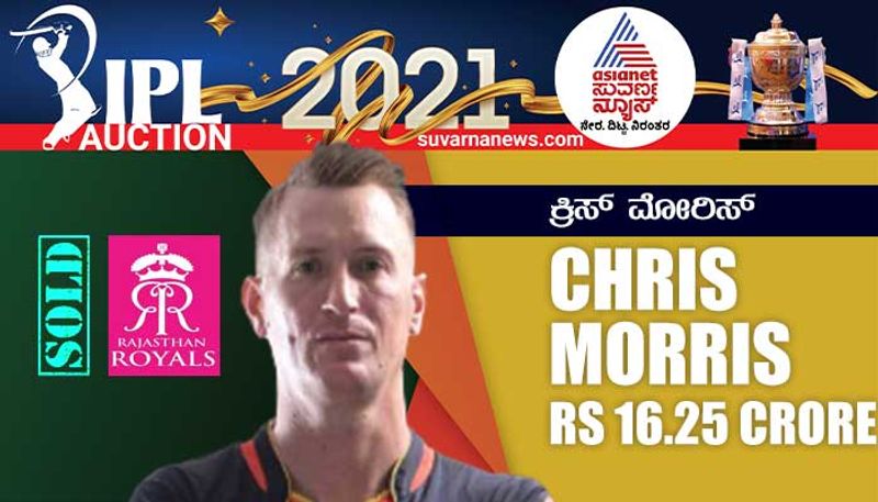 IPL Auction 2021 chris morris sold to rajasthan royals with record break rs 16 25 crore ckm