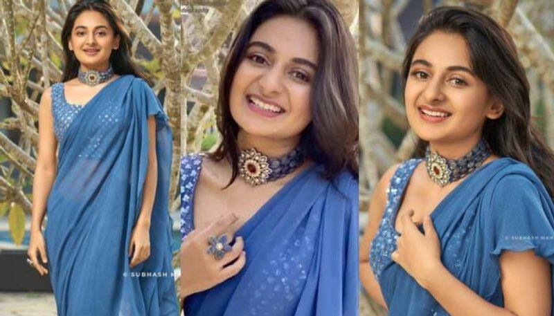 esther anil saree pics viral