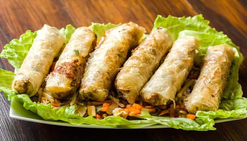 Noodles Spring Rolls Recipe - bsb