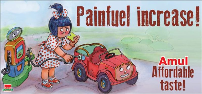 Amul Joins The Fuel Price Hike Debate With Its New Topical