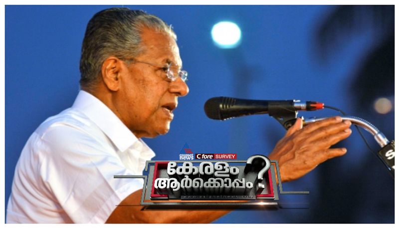 asianet news c fore survey live updates cm pinarayi vijayan