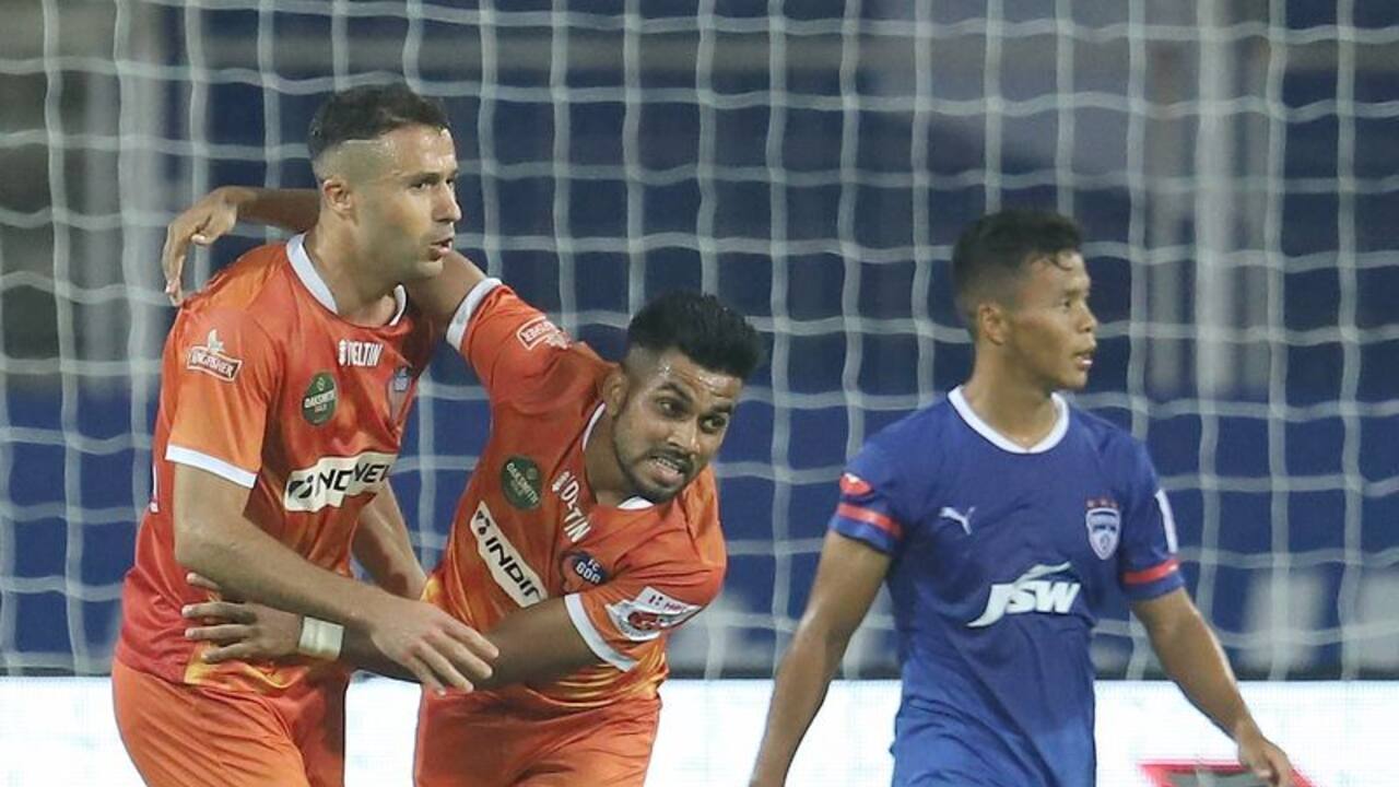 <p>FC Goa rode on its new found mojo as it edged past former champion Bengaluru FC 2 1 in the Indian Super League 2020 21 at the Fatorda Stadium in Bengaluru. With this win, Goa has risen to third, while Bengaluru remains at seventh.</p>
<p>FC Goa rode on its new found mojo as it edged past former champion Bengaluru FC 2 1 in the Indian Super League 2020 21 at the Fatorda Stadium in Bengaluru. With this win, Goa has risen to third, while Bengaluru remains at seventh.</p>