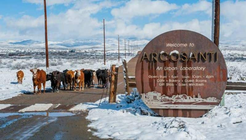 Arcosanti experimental town in Yavapai County, central Arizona