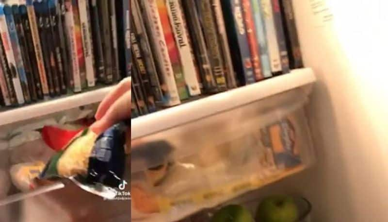 man has been storing dvds in his fridge for 27 years