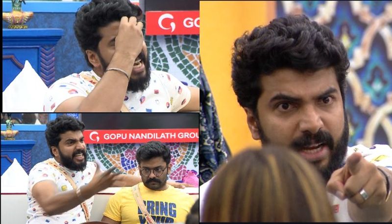 Anoop krishnan Quarrel  Lakshmi during a job dispute bigg boss hose