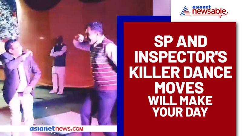 SP and Inspector dance on Haryanvi song; Watch hilarious viral video - gps