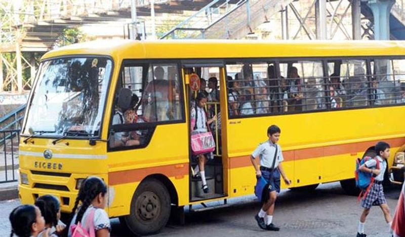 Nine students  injured  as School Bus falls  into canal ln Bapatla District lns