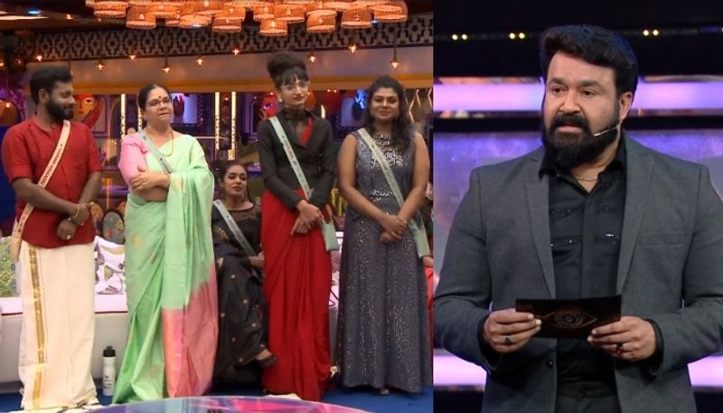 mohanlal announced first elimination in bigg boss 3