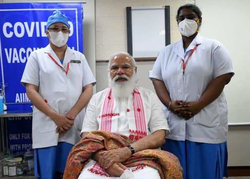 How PM Modi used humour to lighten up atmosphere during COVID vaccination ckm