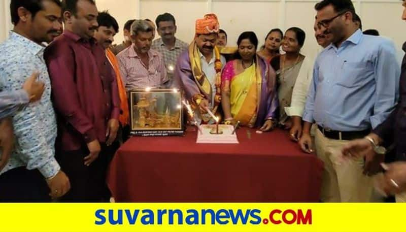 BJP MLA Renukacharya Birthday Celebrated in Honnali snr