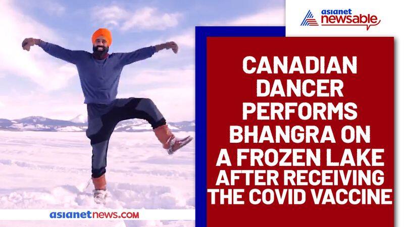 Canadian dances bhangra on a frozen lake after getting Covid vaccine; Watch hilarious video - gps