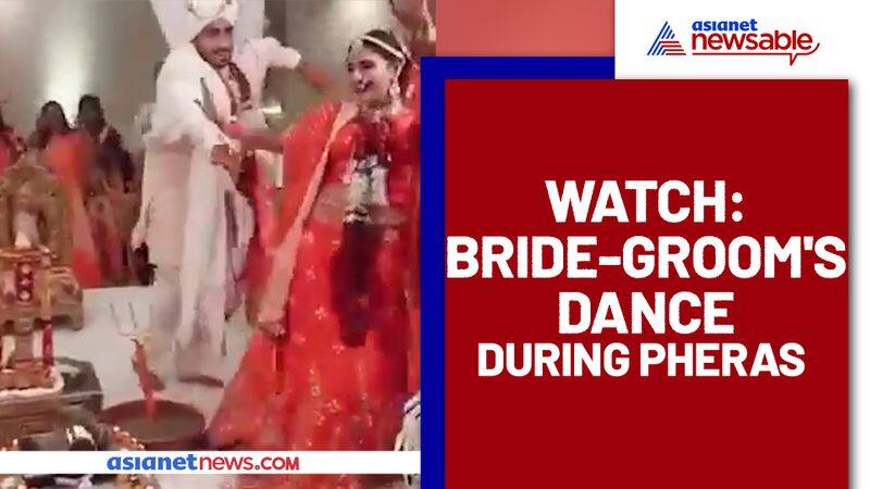 Bride-groom's dancing pheras at wedding stirs up the Internet; Watch Video - gps