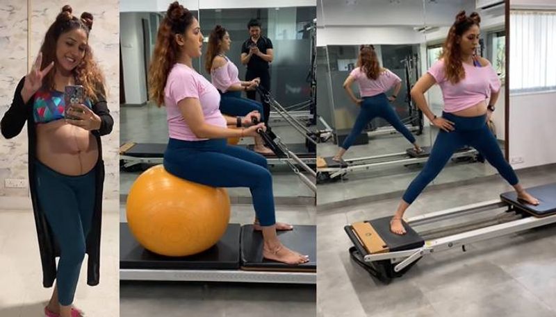 Mom to be Neeti Mohan  Workout video