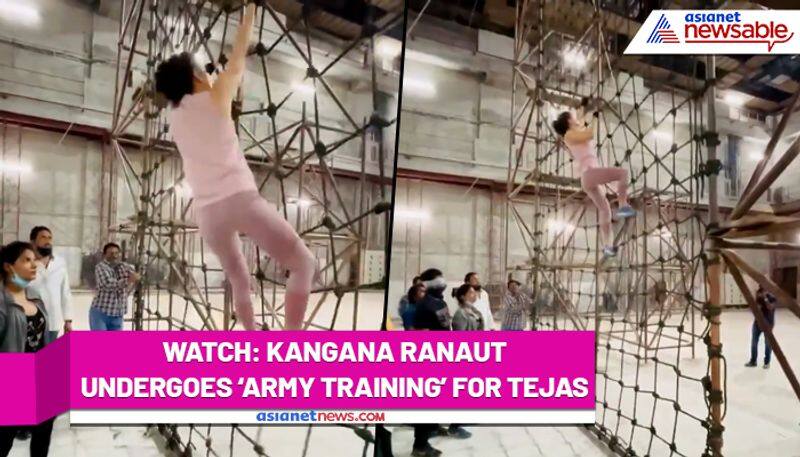 Kangana Ranaut does intense army training for Tejas; Watch video - gps