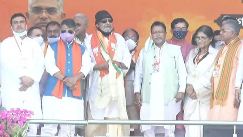 actor mithun chakravarthi among the star campaigner of the bjp party