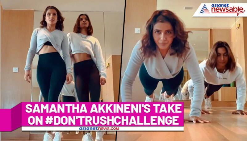 Samantha Akkineni's # don'trushchallenge has a connection with Vicky Kaushal? Watch her groovy video - ank