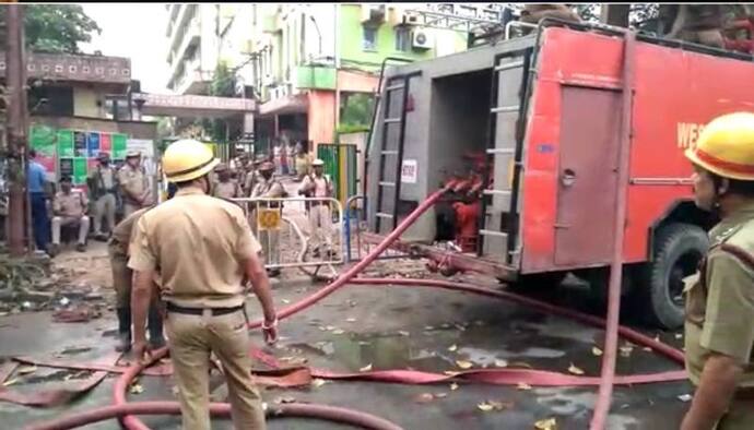 সাত সকালে হেয়ার স্ট্রিট থানায় লিখিত অভিযোগ, দমকল ও রেল দুই তরফের এফ আই আর