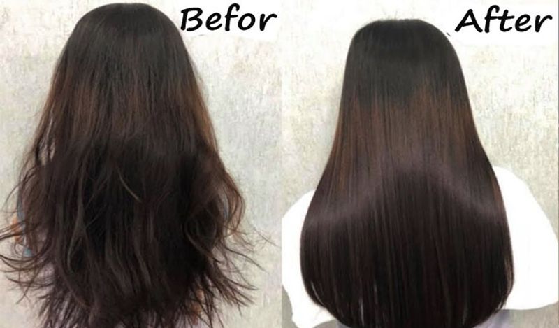 Hair straightening at home naturally