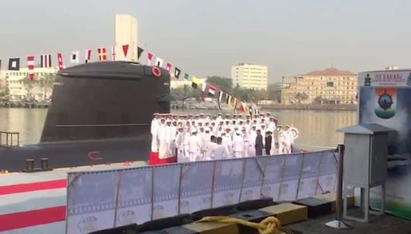 Third Scorpene class submarine INS Karanj joins Indian Navy-dnm