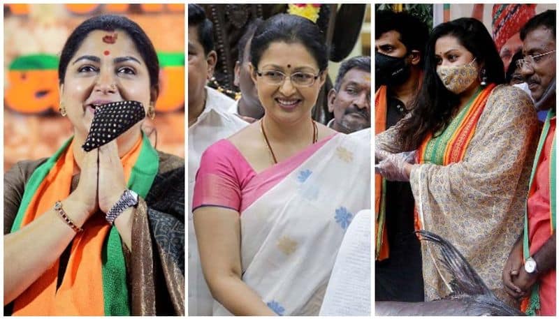 tamilnadu assembly elections 2021 bjp fields film stars in dmk strongholds