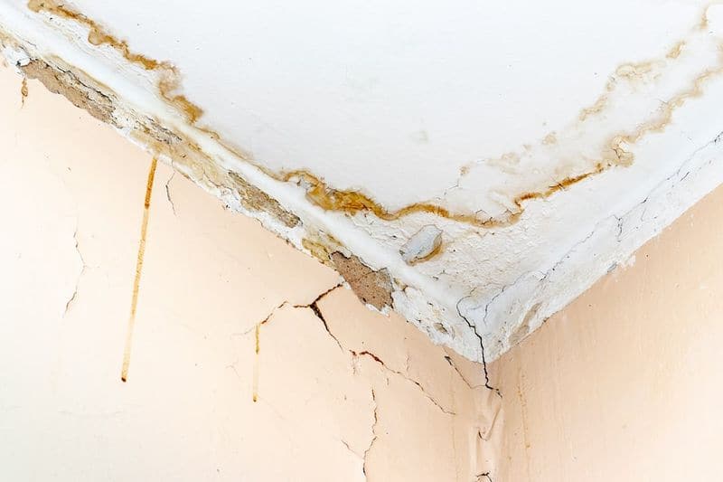 Cracks and seepage in the ceiling, What should you do?