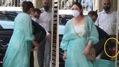 पैपराजी को देख भड़का Kareena kapoor का लाडला, चिल्लाकर भागा तो टकरा गया शीशे से