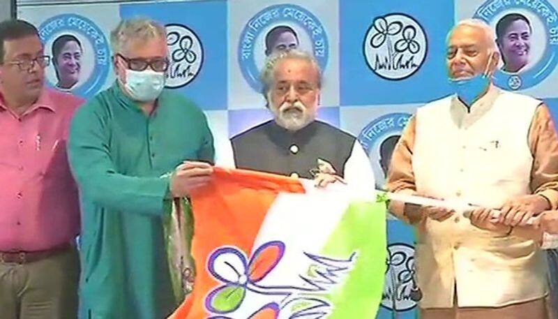 Former BJP leader Yashwant Sinha joins Trinamool Congress in Kolkata