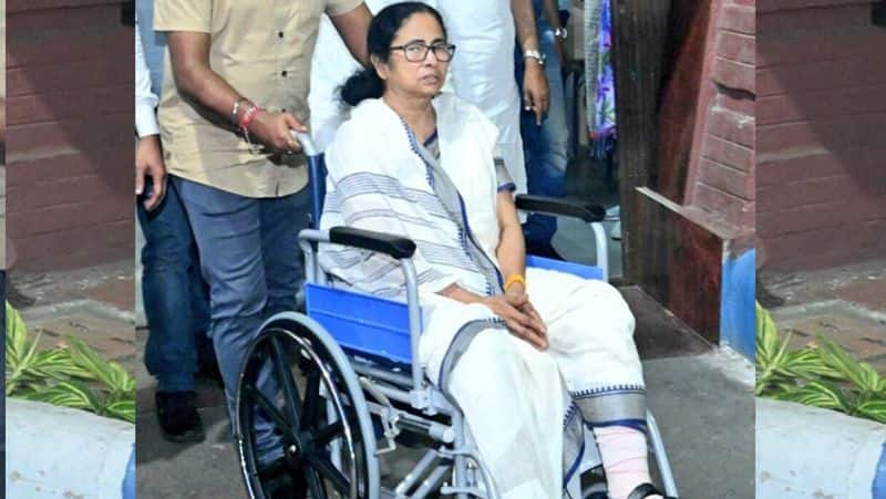 Mamata Injury due to accident; report