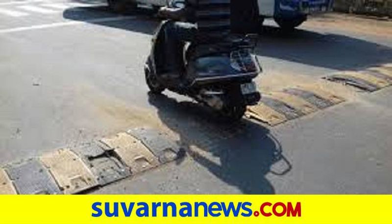 Bike Riders Faces Problems due to Unscientifically Speed Breakers in Sandur grg