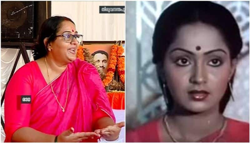 Actress radha seeks vote for husband and bjp candidate  rajasekharan