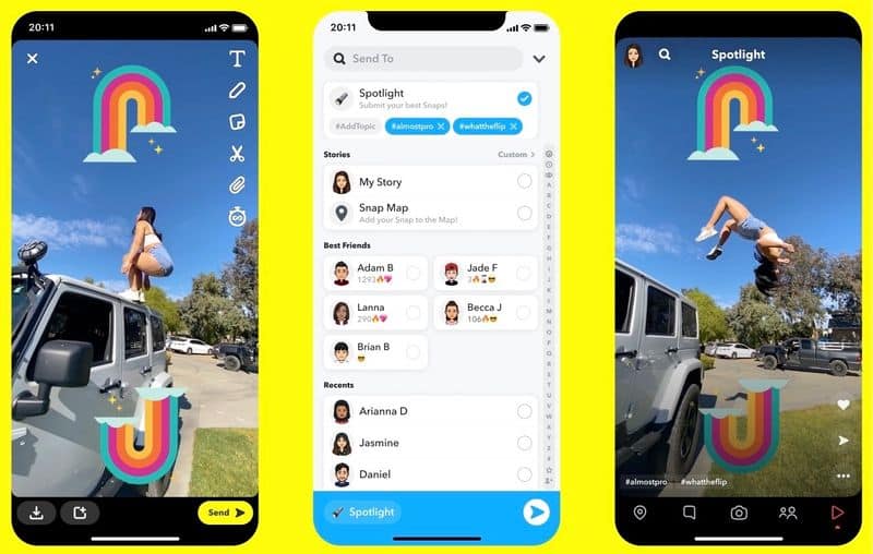 Snapchat launches 'Spotlight' a short video platform in India will replace tiktok app