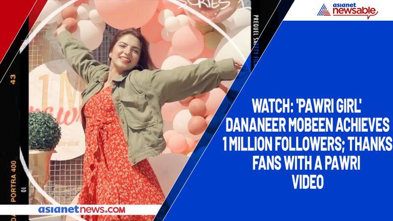 Watch 'Pawri girl' Dananeer Mobeen achieves 1 million followers; thanks fans with a pawri video-tgy