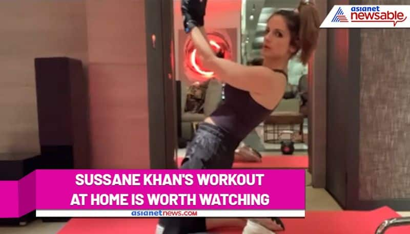 Sussane Khan's fitness tips will keep you in shape at home, Watch video - ank