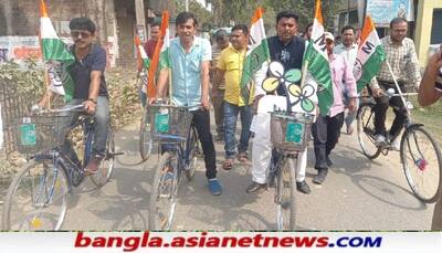 'সবুজ সাথী' নিয়ে প্রচারে উত্তর দিনাজপুরের গৌতম, নির্বাচনবিধি ভঙ্গের অভিযোগ BJP-র